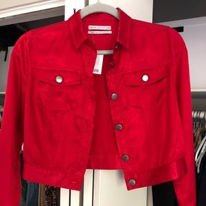 NWT Urban Outfitters Red Satin Jacket
